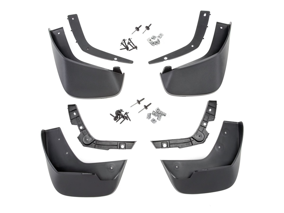 Chevrolet Front And Rear Molded Splash Guards In Black - 42769761