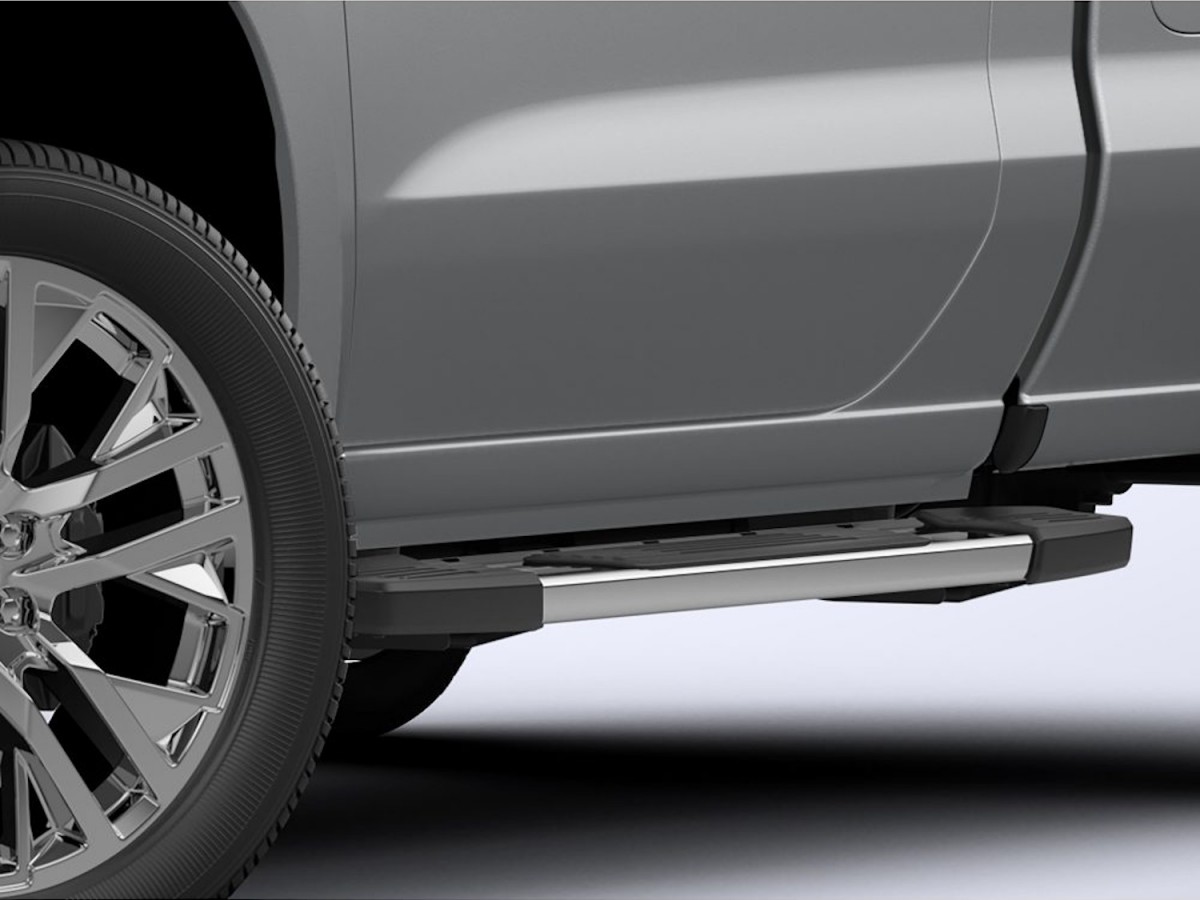 Chevrolet Assist Steps 6 Inch Rectangular Chrome For Regular Cab