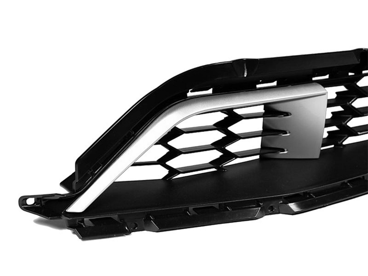 Chevrolet Lower Grille In Black With Silver Ice Metallic Inserts