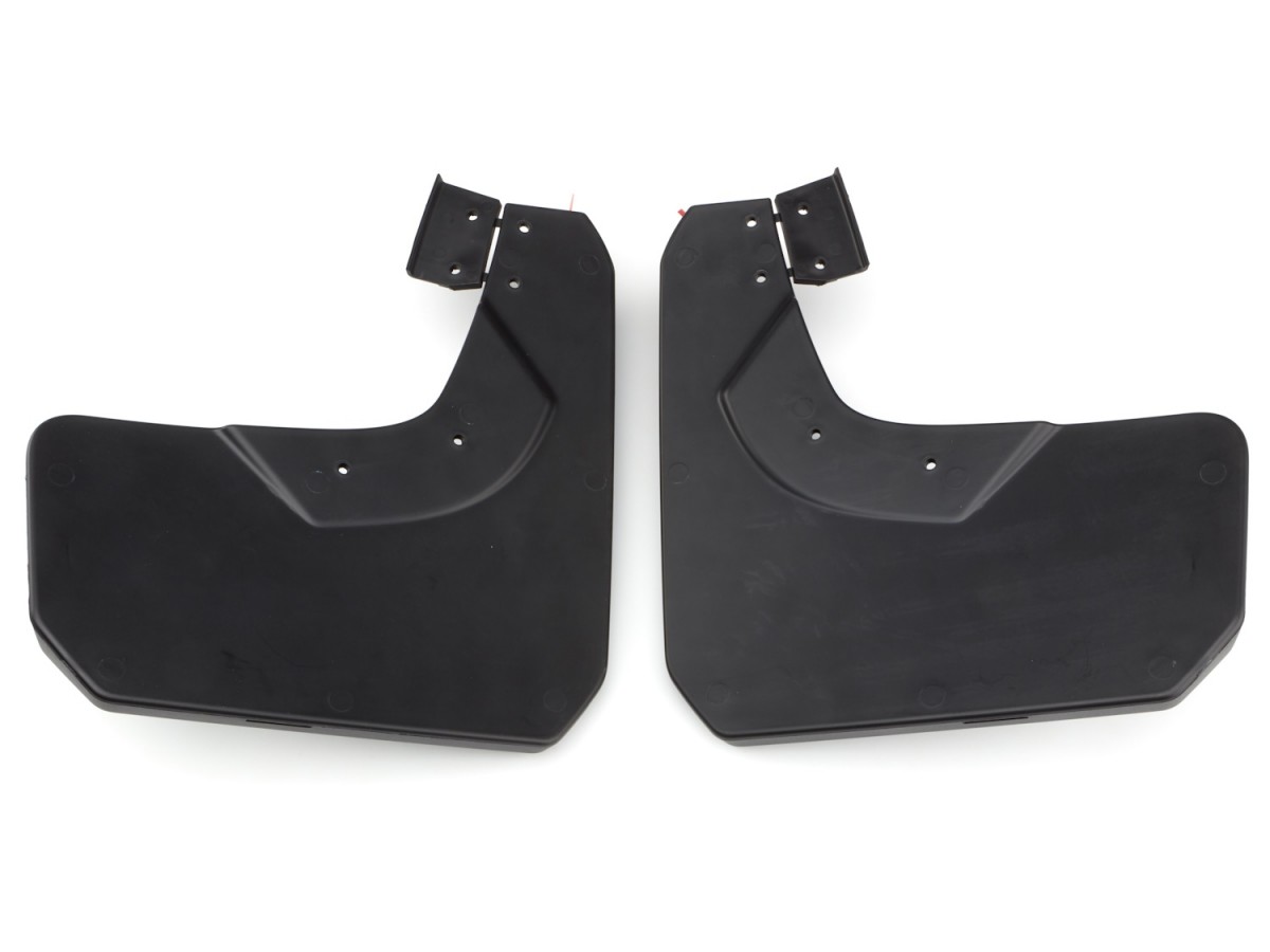 Chevrolet Splash Guards Black Rear Pair With Bowtie Logo