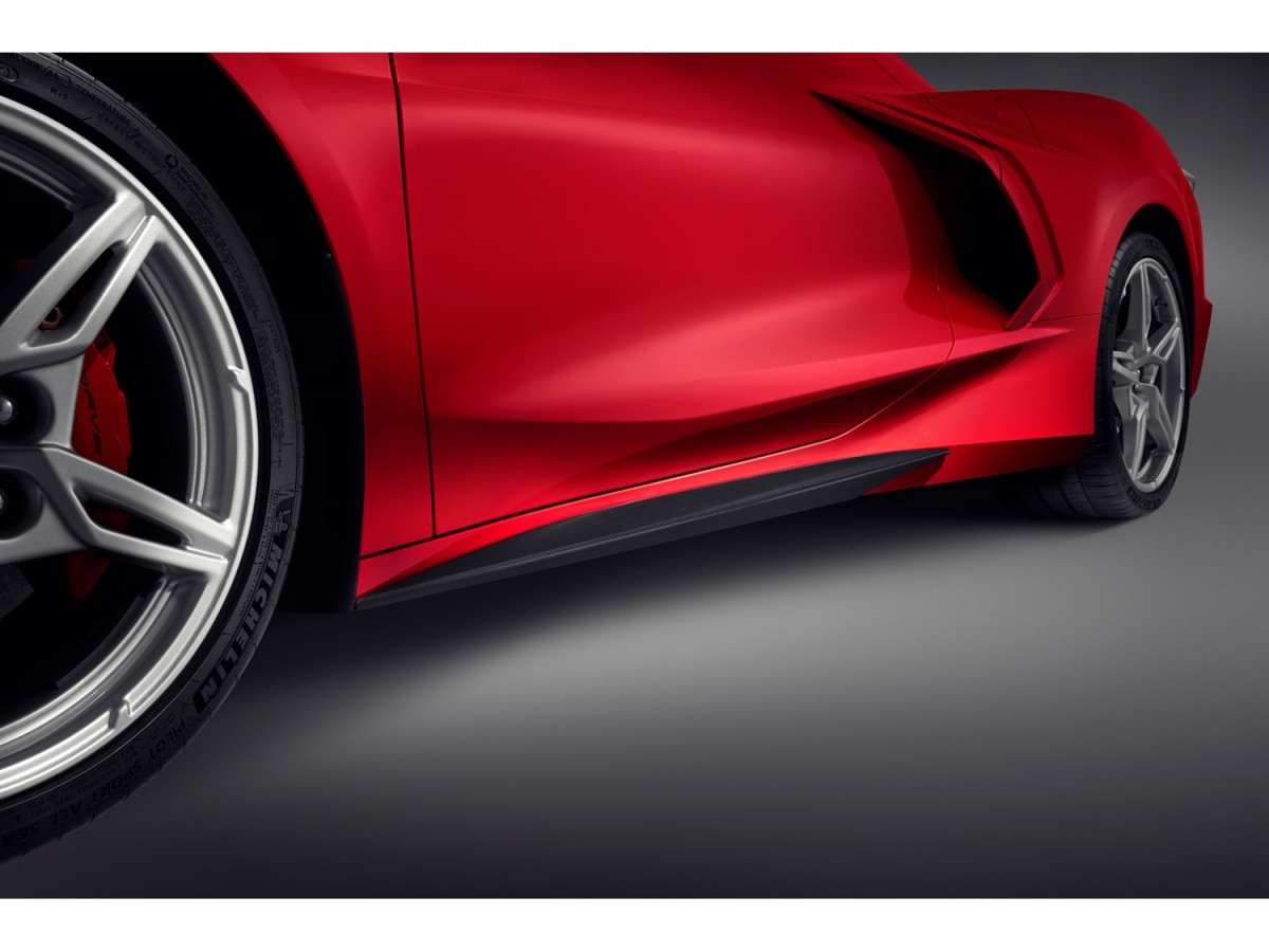 MWMotoring Carbon Fiber Rocker Panel Trim Molding – 2-Piece Set, 5-Year Warranty, For Chevy