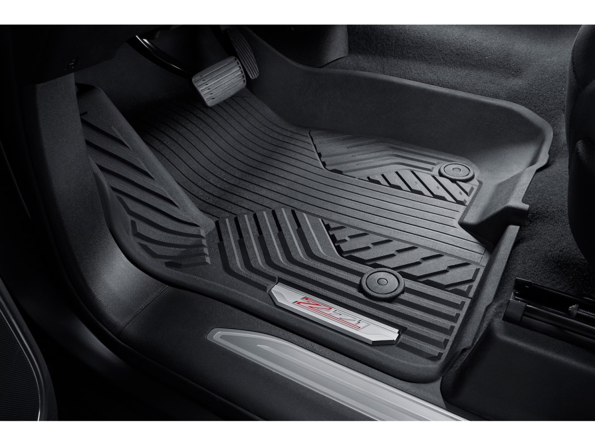 Chevrolet Premium All Weather Floor Liners Jet Black With Chrome
