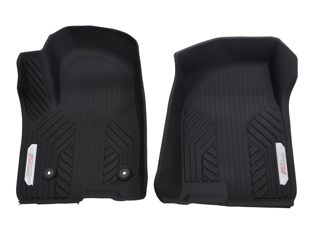 Chevrolet Premium All Weather Floor Liners Jet Black With Chrome