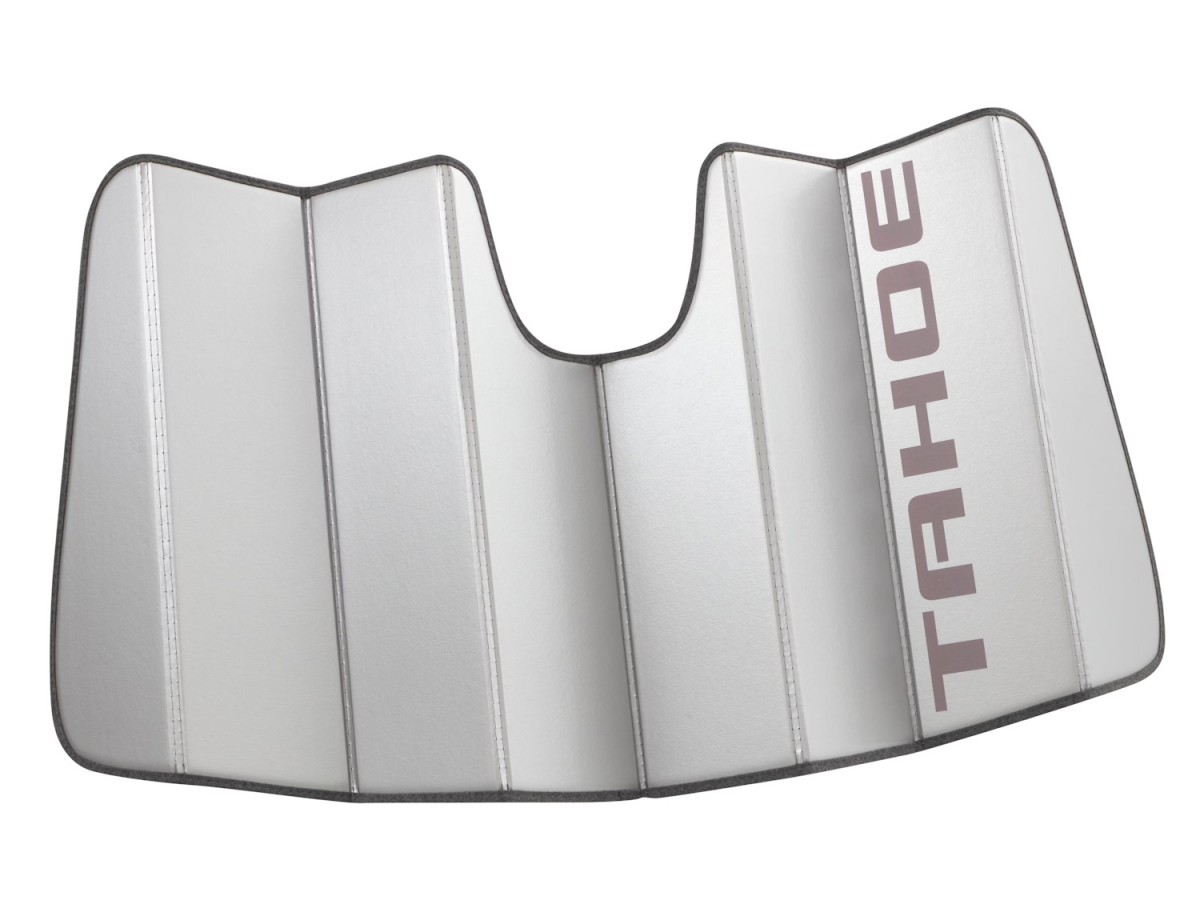 Chevrolet Front Sunshade Package In Silver With Tahoe Script Logo