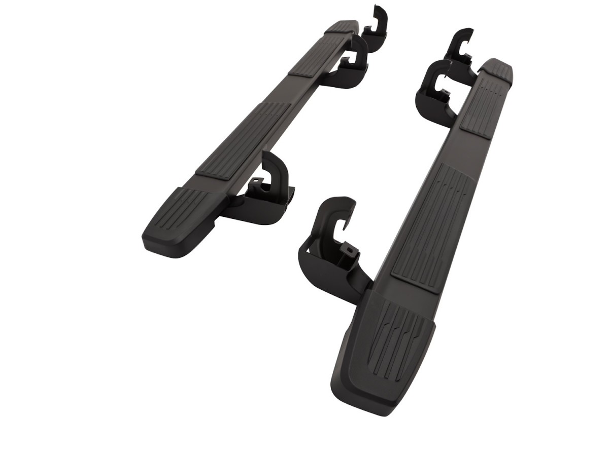 Chevrolet 6 Inch Rectangular Assist Steps In Black For Crew Cab