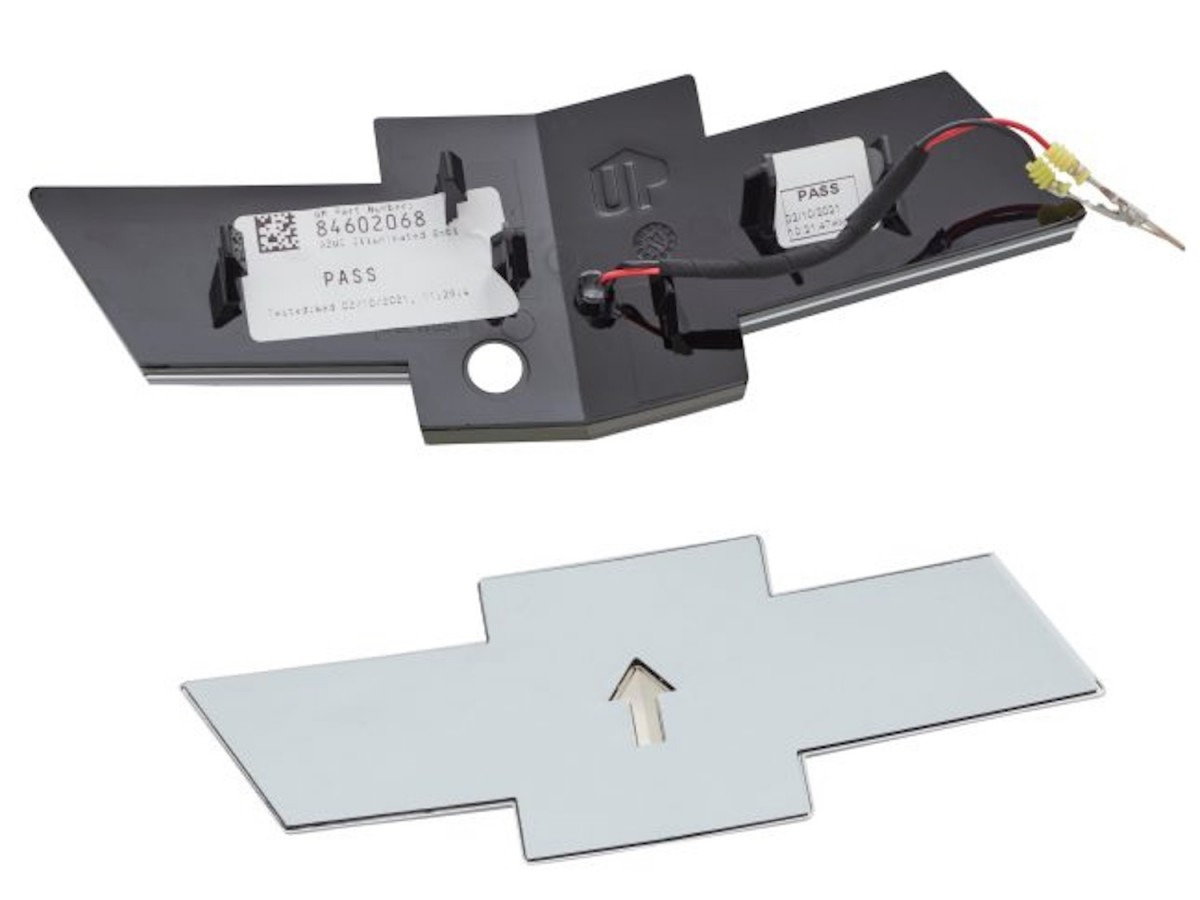 Chevrolet Front And Rear Black Bowtie Emblem Kit With Illuminated