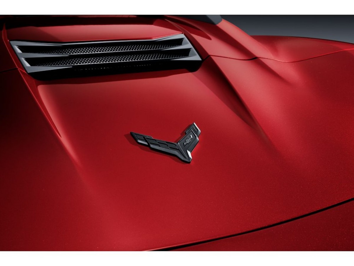 Chevrolet Dark Stealth Crossed Flags Carbon Flash Metallic Emblems