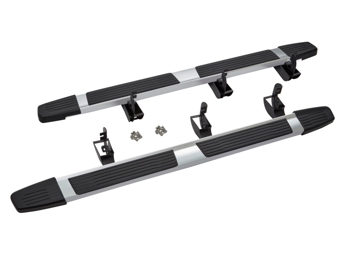Chevrolet Rectangular Aluminum Assist Steps In Chrome Set Of Two