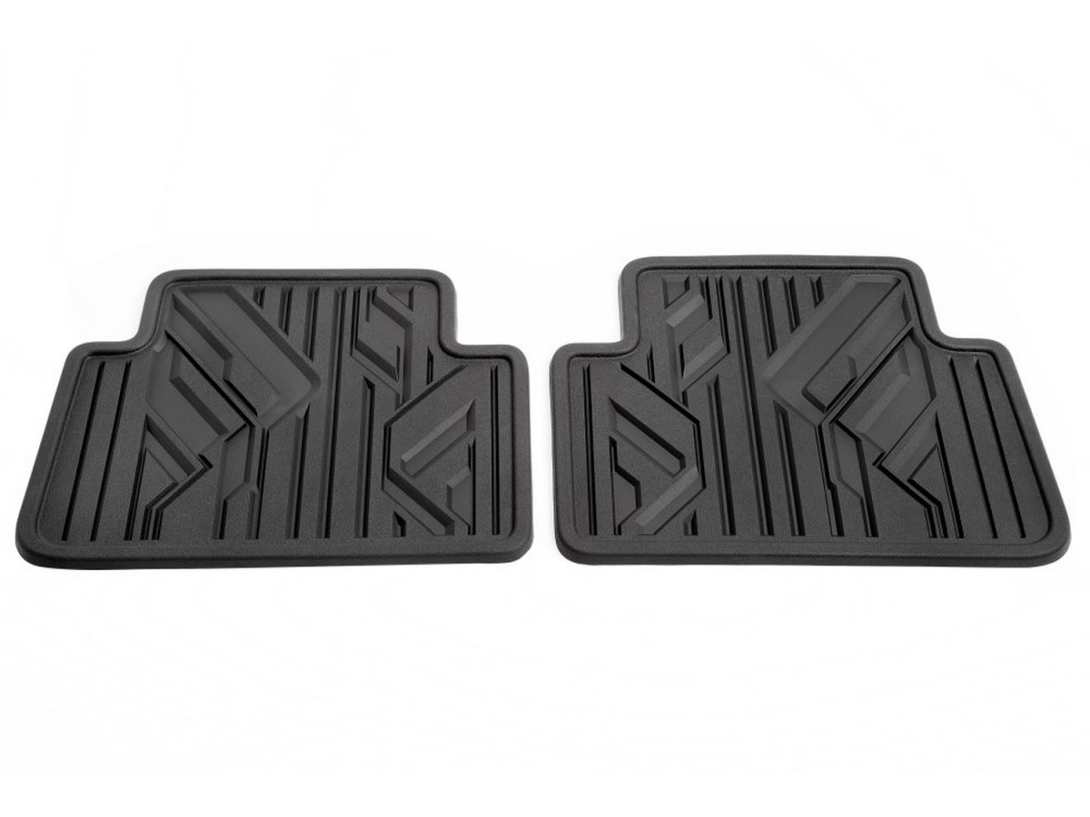 Chevrolet Second Row Premium All Weather Floor Mats In Jet Black