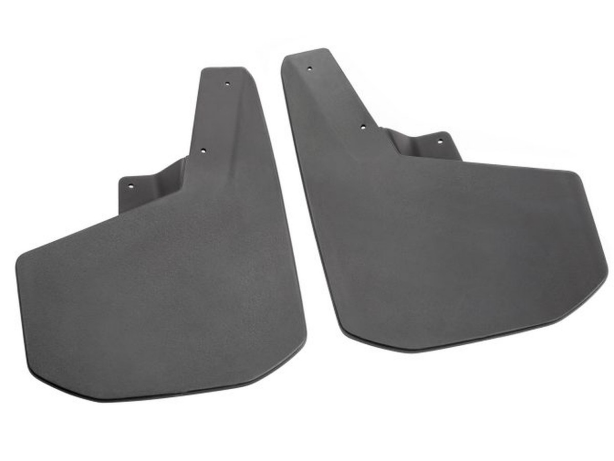 Chevrolet Front Flat Splash Guards For Z71 In Black With Bowtie
