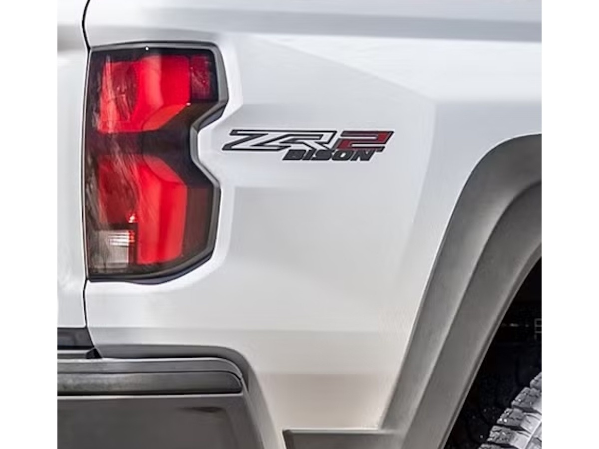 Genuine Chevrolet Decal Bedside ZR2 Bison Black Red - 85013896