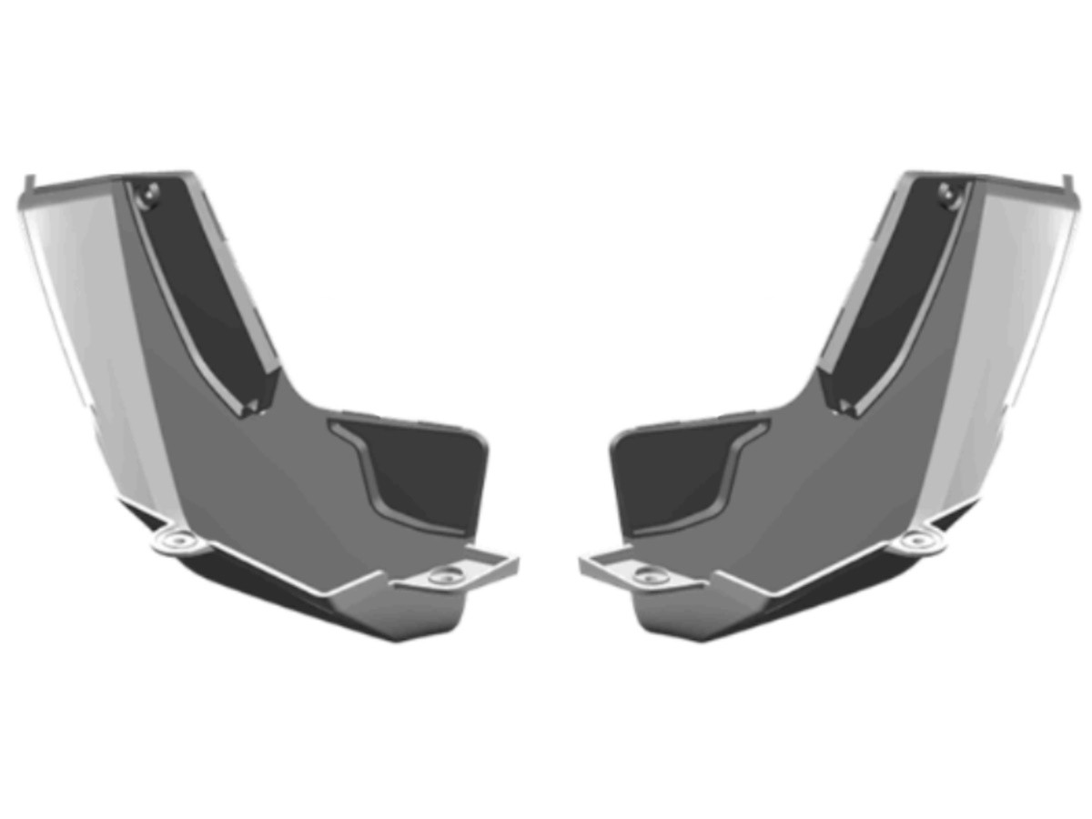 Chevrolet Front Molded Splash Guards Kit Of Two Black For LT & RS