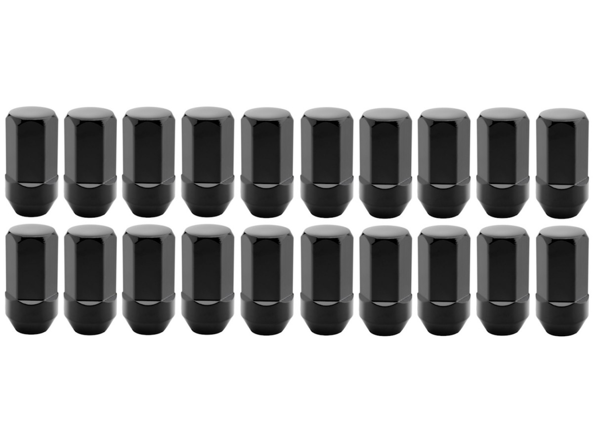 Chevrolet Black Wheel Lug Nuts Kit Of 20 - 85028935 | Chevy Parts Pros, image size:1200x900