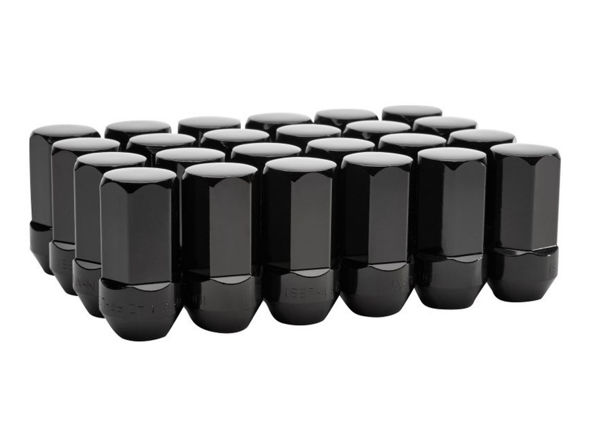 Glossy Black Lug Nut Covers For Chevrolet Colorado - 24 Pieces, V-LUX AUTO