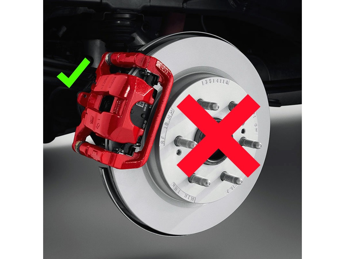 Chevrolet Performance Brembo Rear Brake Calipers Torch Red