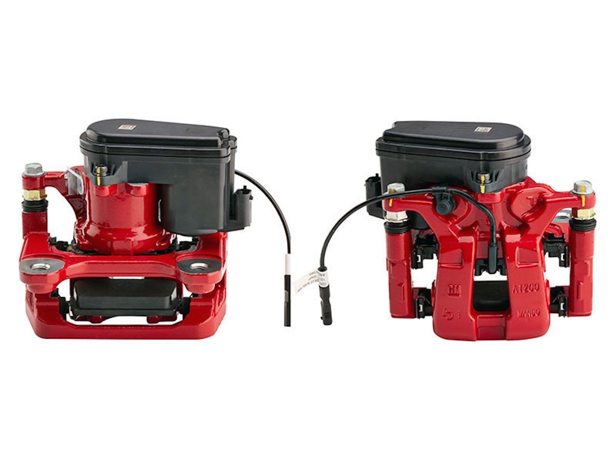 Chevrolet Performance Brembo Rear Brake Calipers Torch Red