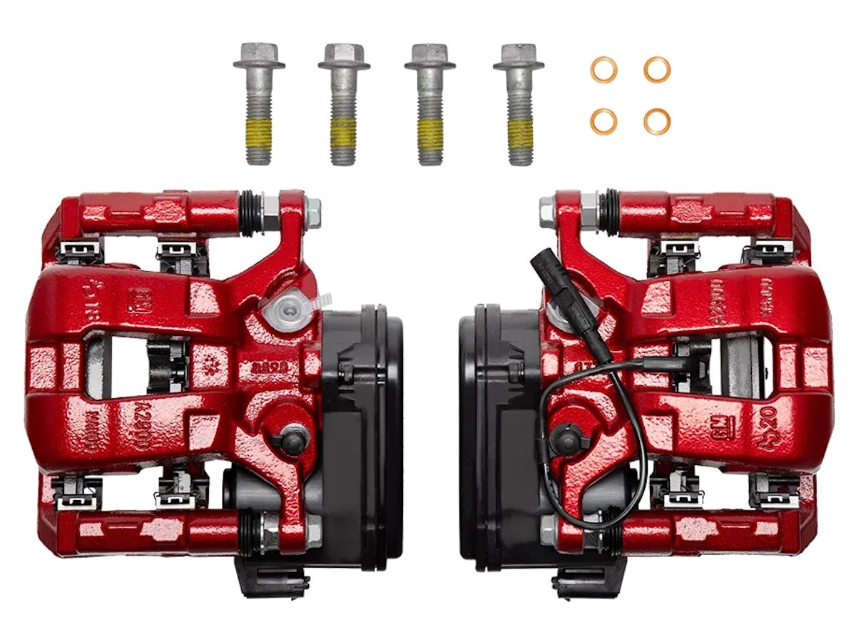 Chevrolet Performance Rear Brake Caliper Kit Torch Red - 85521928