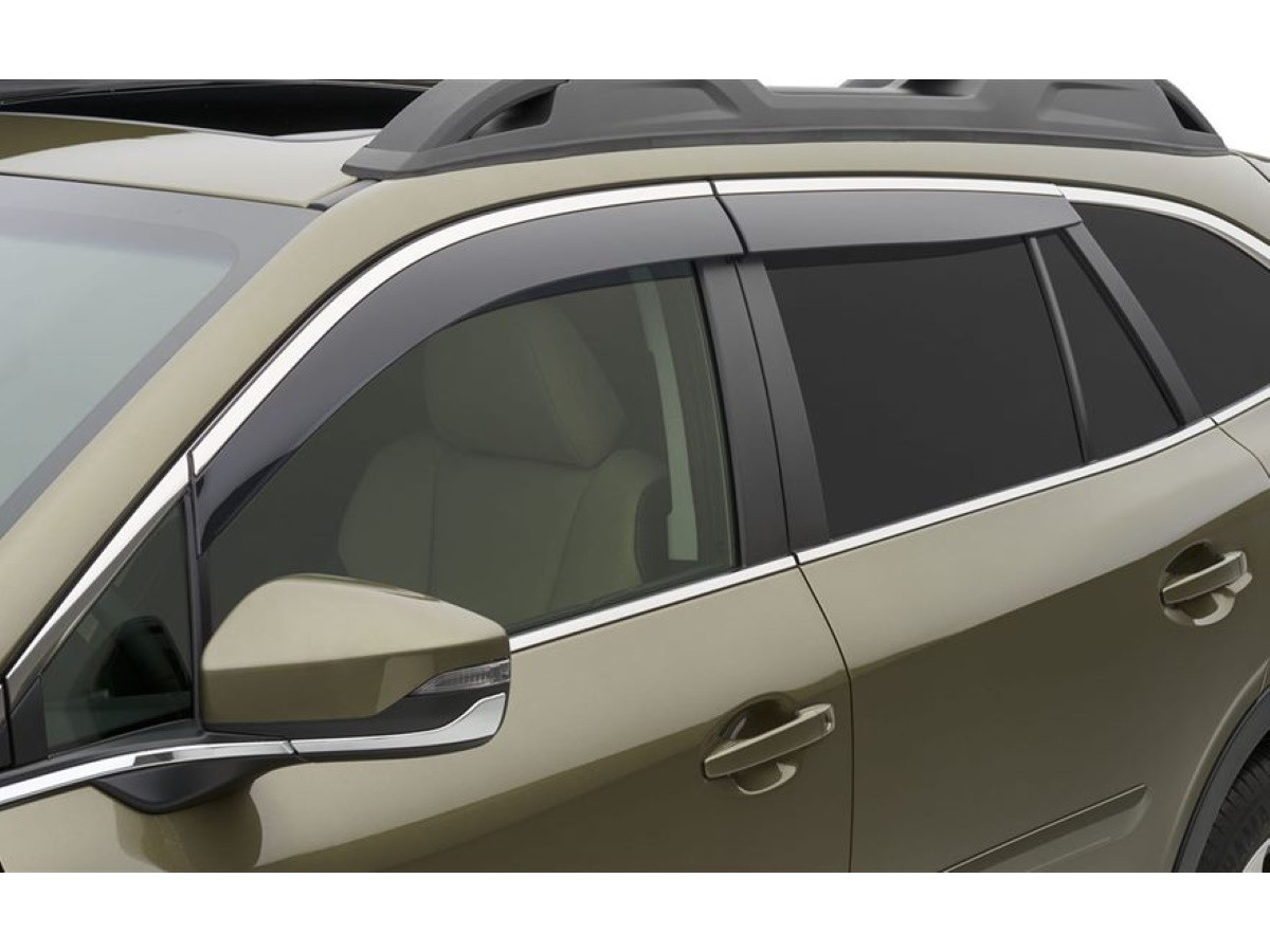 Subaru Side Window Deflectors Chrome (Part No F001SAN000)